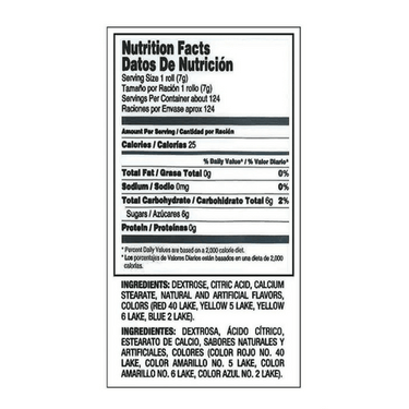 Smarties Nutrition Facts - Ingredients